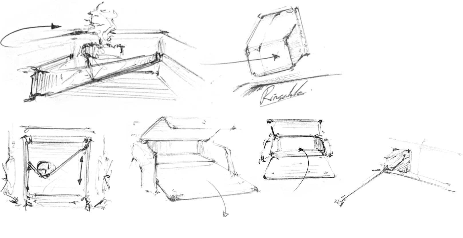 Cargo-bed concept sketches
