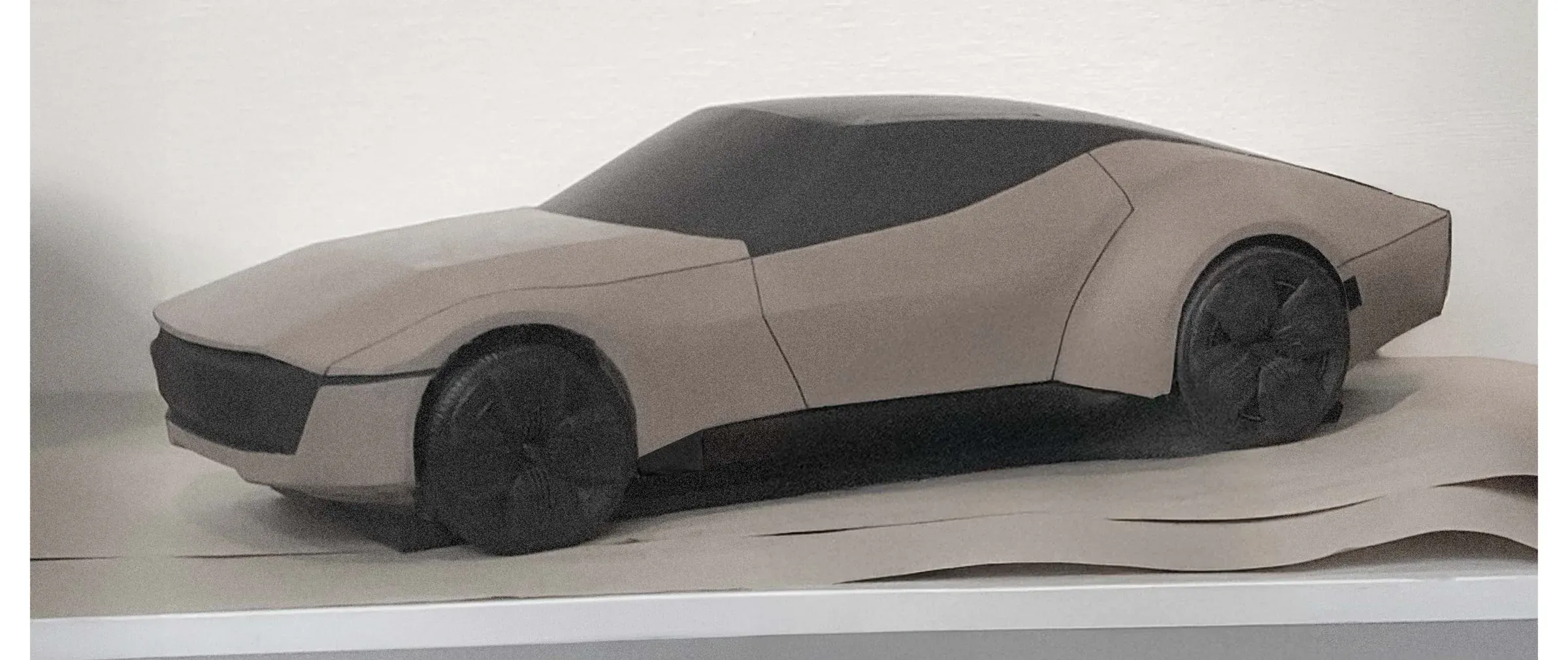 Clay model on the shelf