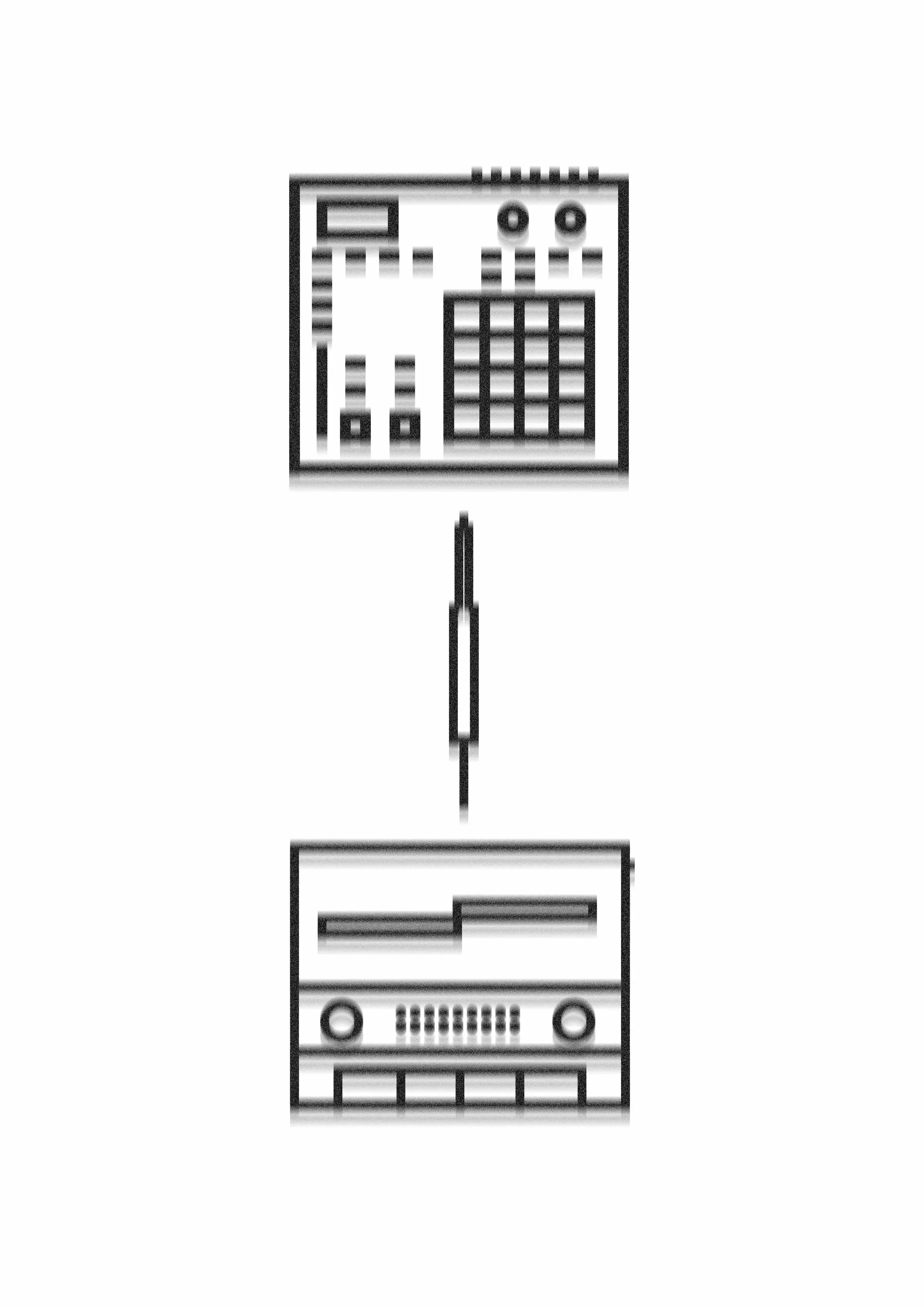 External instrument icons — sampler and tape deck