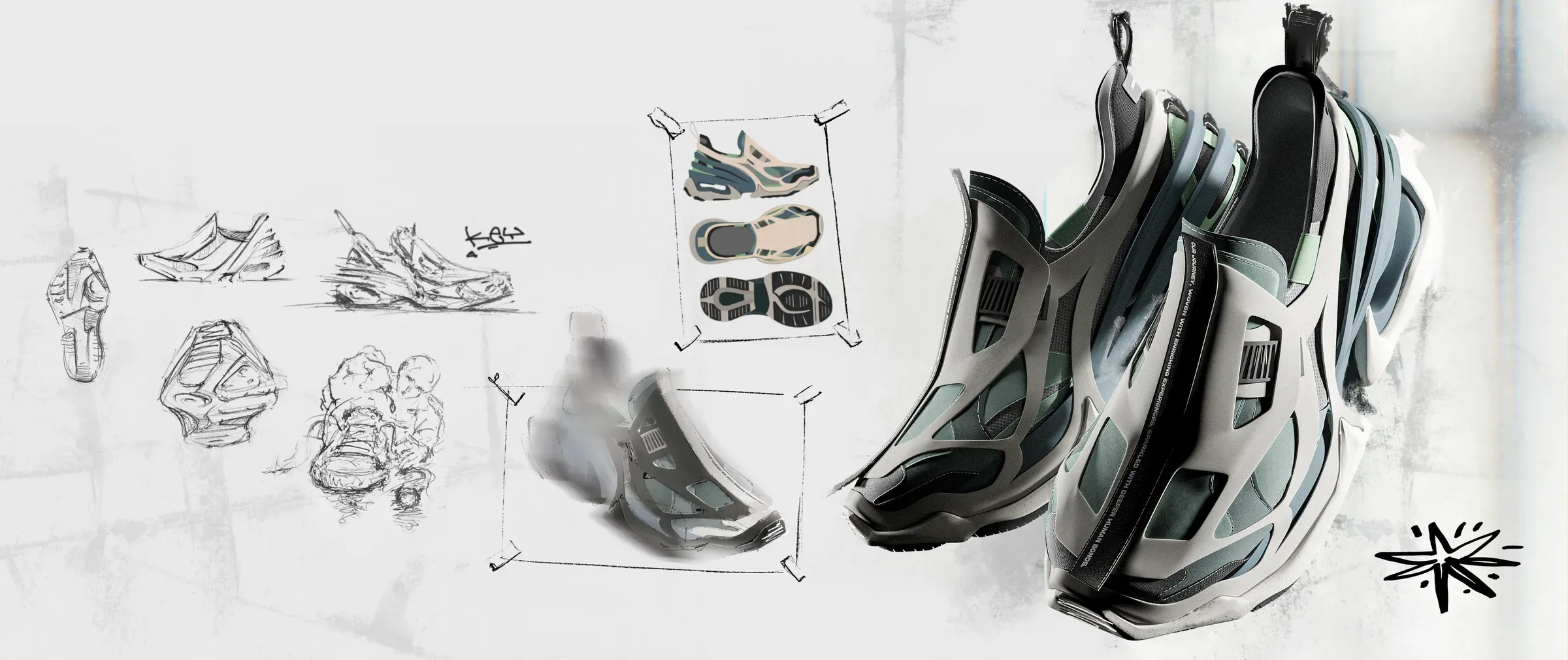 The result — sketches, studies and the final render